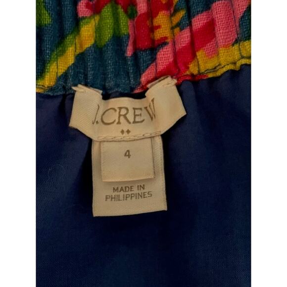 J. Crew Size 4 Hawaiian Print Skirt Green & Pink - Picture 4 of 4